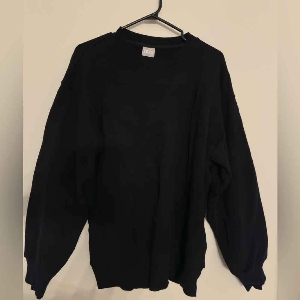 Black TNA Cozy Crewneck